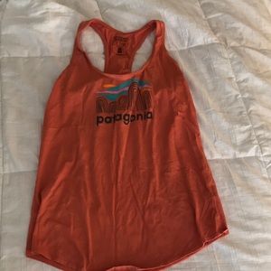 Orange Patagonia Tank Top S